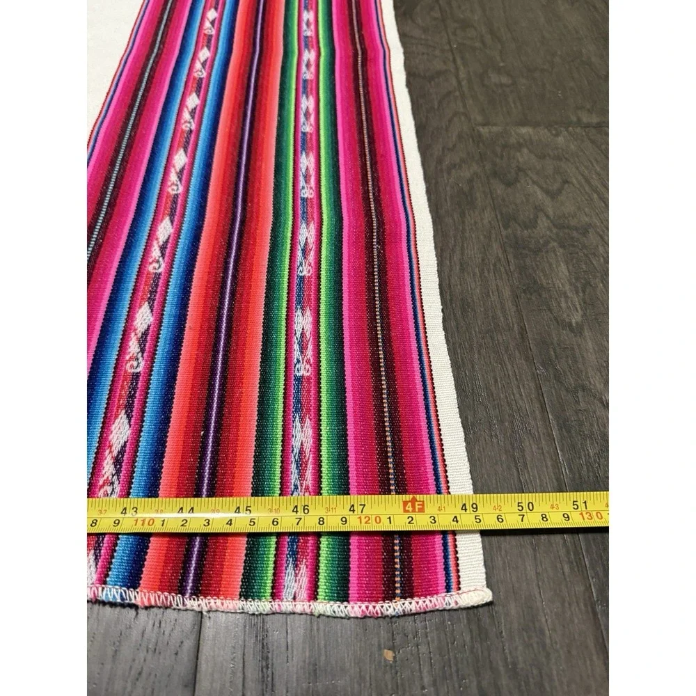 Vintage Aztec‎ Bright Color Yoga Blanket Table Cloth Aguayo Peru